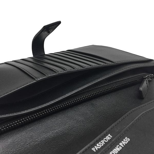 Tumi オーガナイザー パスポートケース 長財布 本革　黒　ブラック　トュミ TUMI 長財布 トゥミ トラベルウォレット クラッチバッグ 本革
