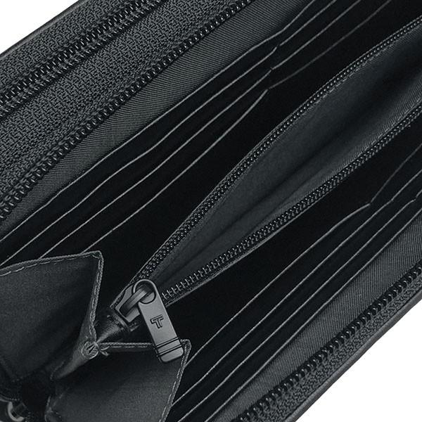 【美品】TUMI ブラック 長財布 トラベルウォレット クラッチバッグ TUMI 長財布 トゥミ トラベルウォレット クラッチバッグ 本革