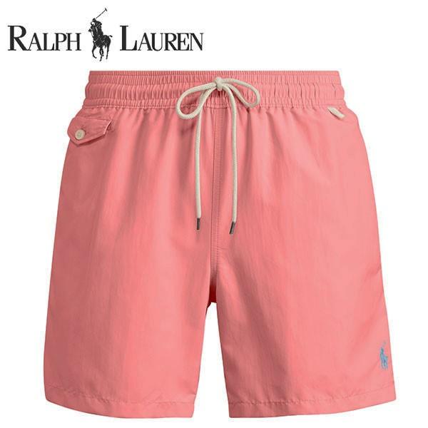 ラルフローレン 水着 海パン POLO RALPH LAUREN ポロ メンズ 紳士用 スイムウェア ショーツ サーフ ハーフパンツ ハイアニス レッド