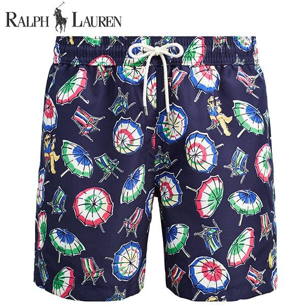 ラルフローレン 水着 海パン POLO RALPH LAUREN ポロ メンズ 紳士用 スイムウェア ショーツ サーフ ハーフパンツ ネイビー ポロベアー
