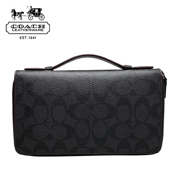 驚きの安さ ウォレット トラベル Coach 長財布 メンズ コーチ 送料無料 財布 ブランド メンズ コーチ Coach オーガナイザー F シグネチャー パスポート収納 スマホ ポーチ セカンドバッグ クラッチバッグ 財布 Dagl Tg
