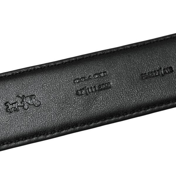 未使用 COACH コーチ ベルト レザー ブラック リバーシブル メンズ COACH コーチ メンズ ベルト MENS シグネチャー エンボスド