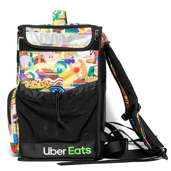 【海外限定】ウーバーイーツ配達バッグ（アーティストシリーズ/Melanie） ウーバーイーツ バッグ Uber Eats 宅配 保冷 保温 リュック