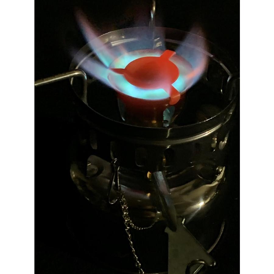 Lixada ポータブル キャンピング ガソリンストーブ ステンレス製 Back