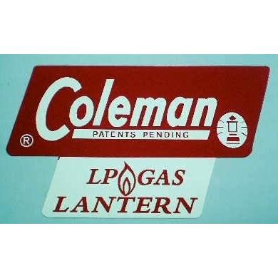 Coleman コールマン 5120/5122 LPG ランタン 補修用デカール