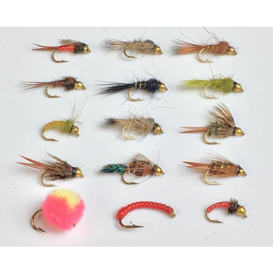 入門用完成フライ ビーズヘッドミッジニンフ エッグ ワーム付 15本セット 16 Fry Fishing 04 Gnc Shop 通販 Yahoo ショッピング