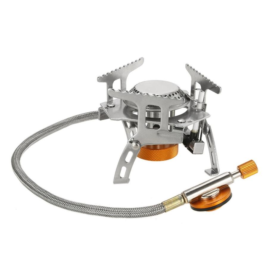 アウトドア キャンピング ガスストーブ 軽量コンパクト CB缶アダプター・ウィンドスクリーン付 gasstoveset GNC