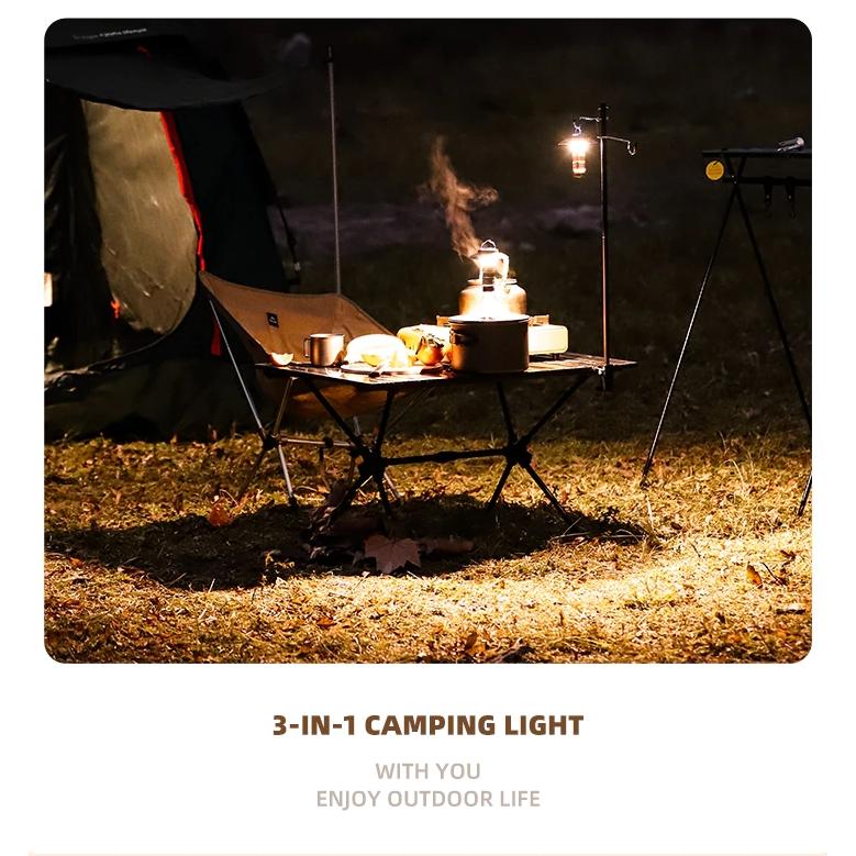 3 in 1 Multifunctional Camping Light 充電式LEDランタン USB