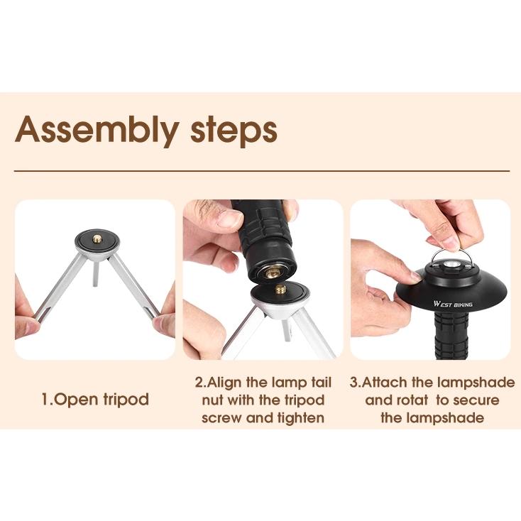 ライト・ランタン Woo 3 in 1 Multifunctional Camping Light 充電式LEDランタン USB