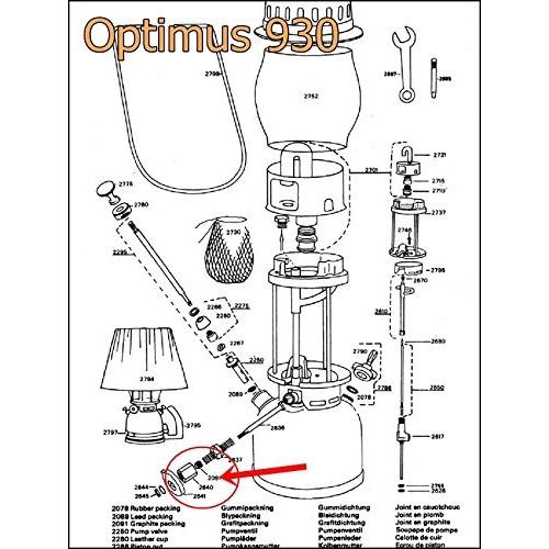 Primus-プリムス71等ランタン・ストーブ用グラファイトパッキン 1個