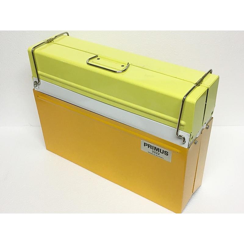 ビンテージ PRIMUS ツーバーナーコンロ 2222 イエロー/オレンジ　箱付 Vintage Primus 2222 Two Burner/ビンテージ プリムス