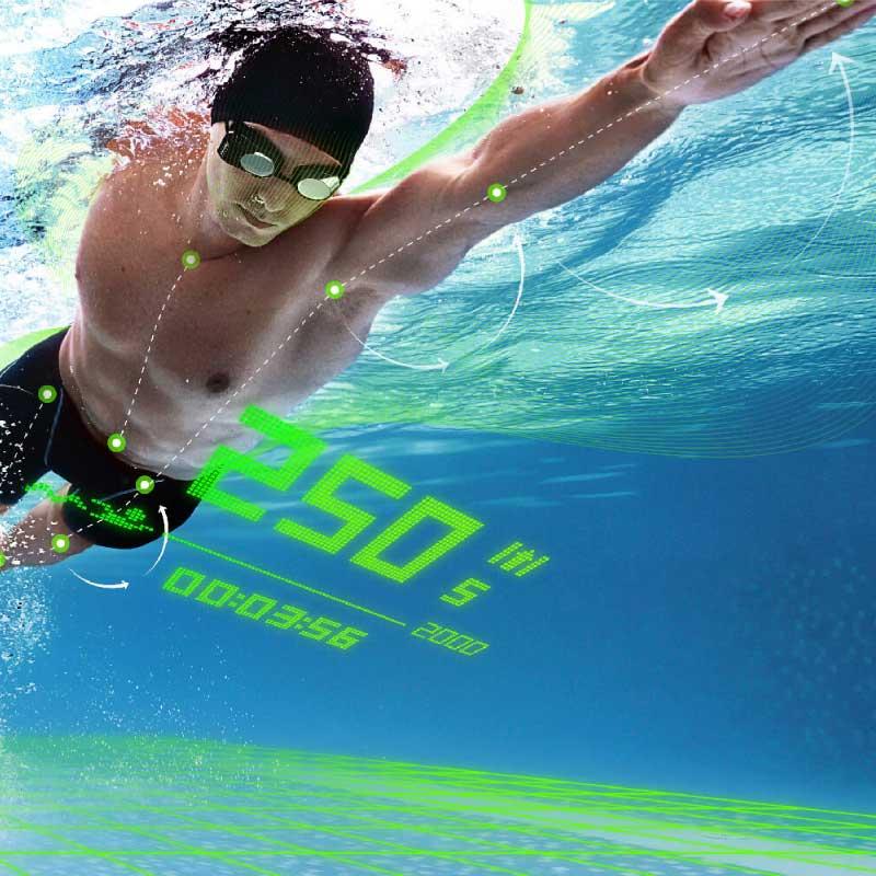 Holoswim ホロスイム 競技用 スイムゴーグル グッドデザイン賞 AR 