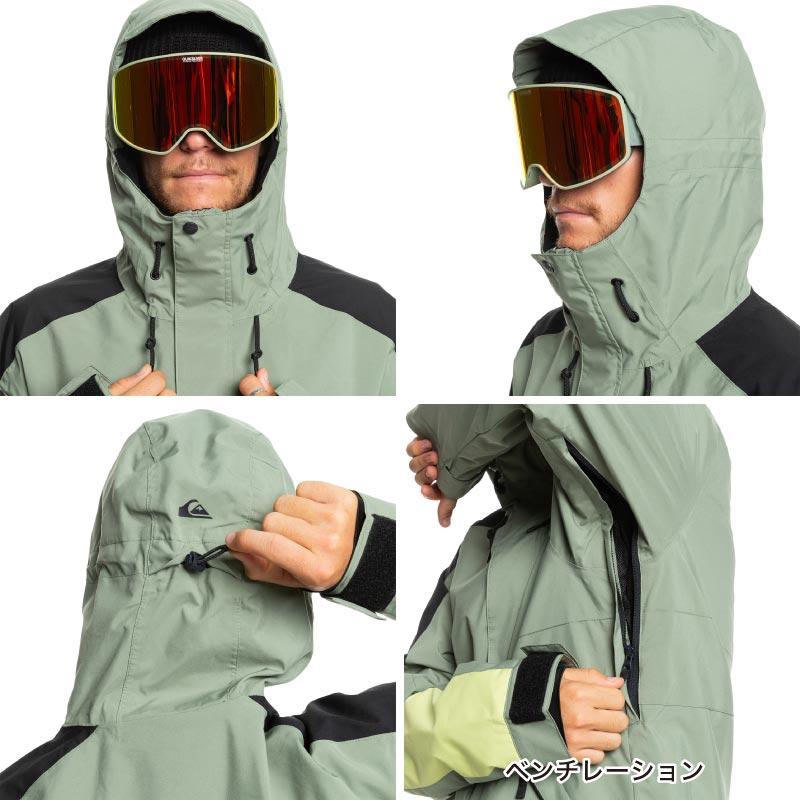 QUIKSILVER カモフラージュ スノーボードジャケット上 XS(S) QUIKSILVER カモフラージュ スノーボードジャケット上 XS(S