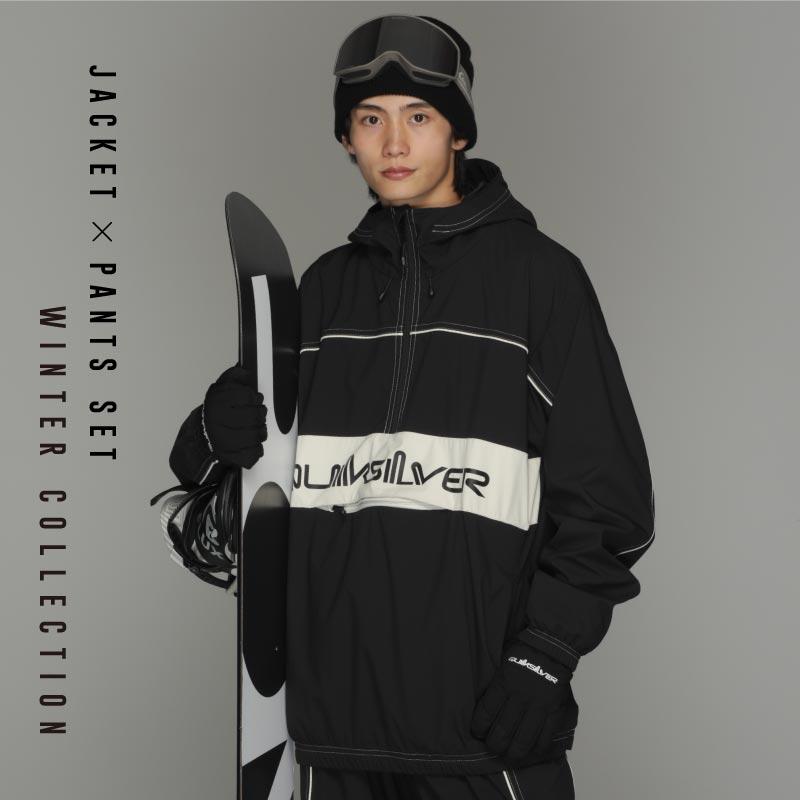Quicksilver スノーウェア上下セット Quiksilver 早期購入特典付 QUIKSILVER スノーボードウェアメンズ 上下