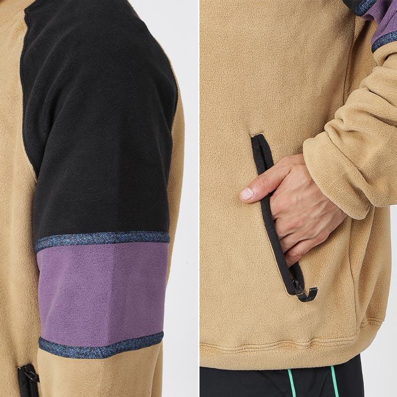 QUIKSILVER/クイックシルバー メンズ スノーインナー フリース プルオーバー スノボウェア スノーボードウェア スキーウェア EQYFT04561