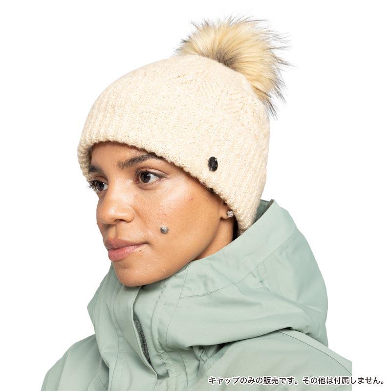 ROXY（ロキシー） ニット帽 レディース ボンボン PEAK CHIC BEANIE