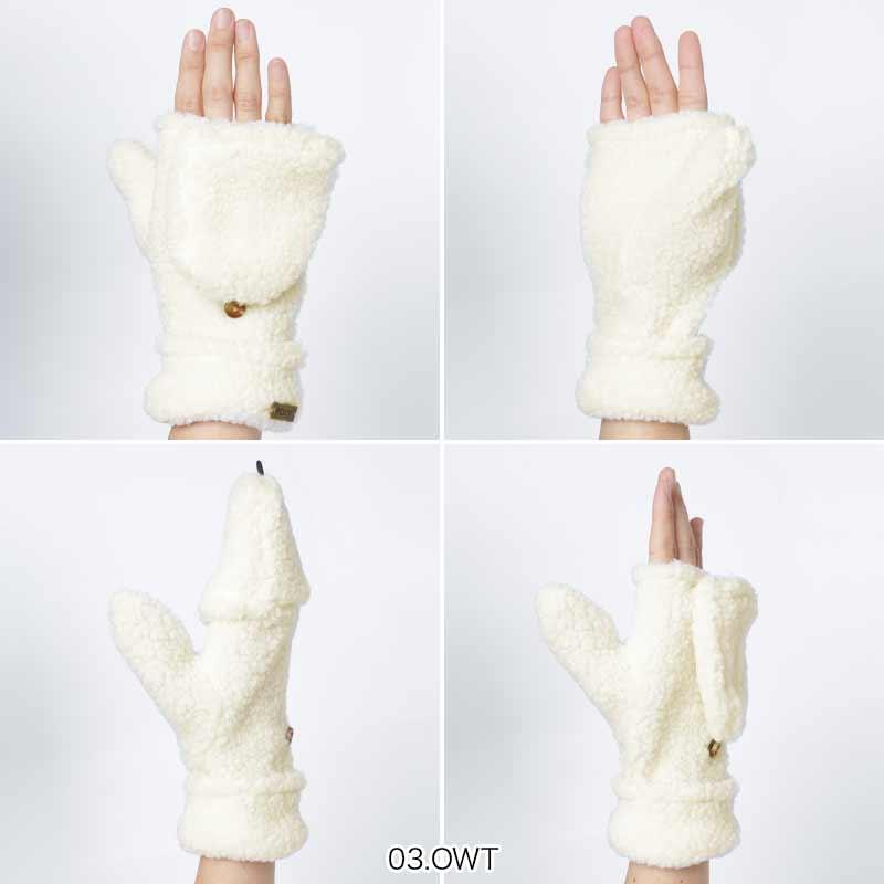 ROXY（ロキシー） 手袋 ボア もこもこ 指が出せる 防寒 RGV234312 ROXY