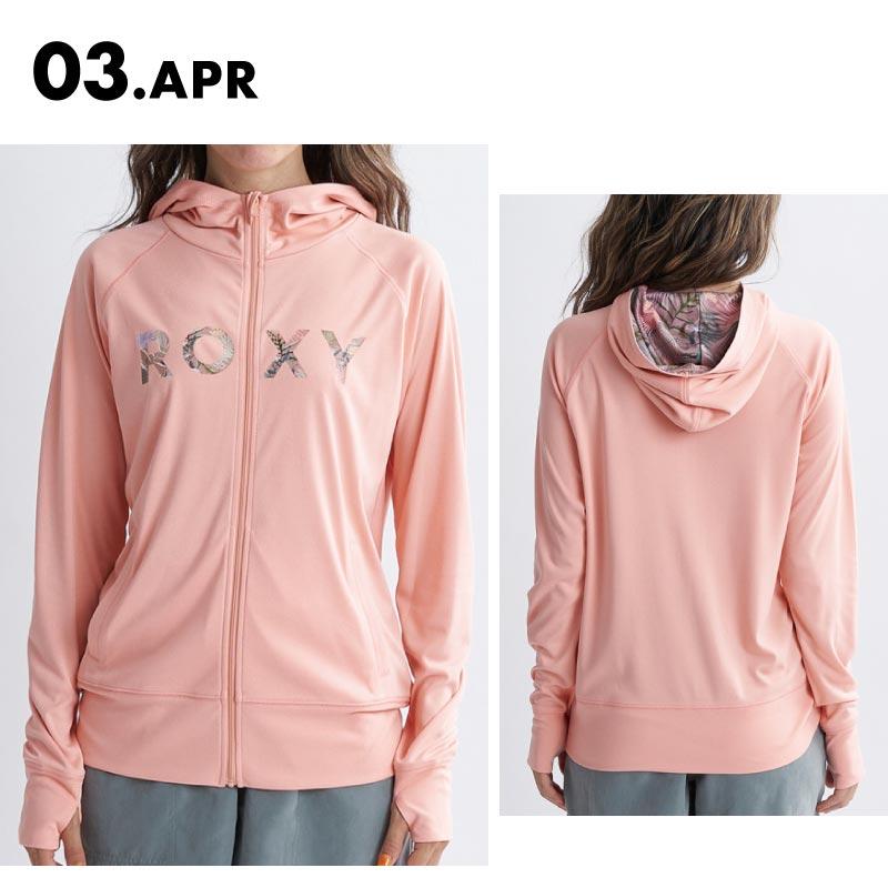 ROXY/ロキシー レディース ラッシュガード ZIPパーカー UVガード UVカット フード付き ジップアップ 体型カバー ブランド  RLY241027｜ocstyle｜04