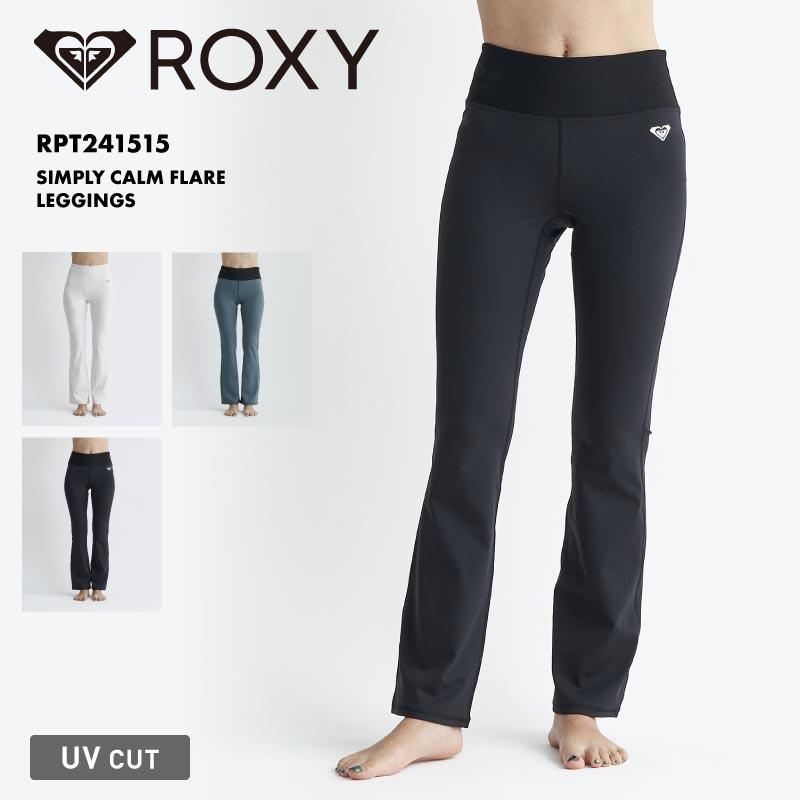 ROXY ブラック フレアパンツ DRYFLIGHT 15K 新品 ROXY（ロキシー） フレアレギンス 速乾 UVカット アクティブ スポーツ