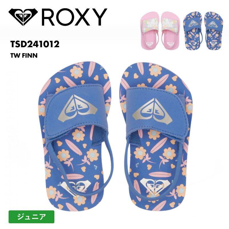 ロキシー キッズ ビーチサンダル TW FINN 2024 SPRING シンプル ビーサン サンダル ビーチ ロゴ ブランド TSD241012 ROXY | ROXY