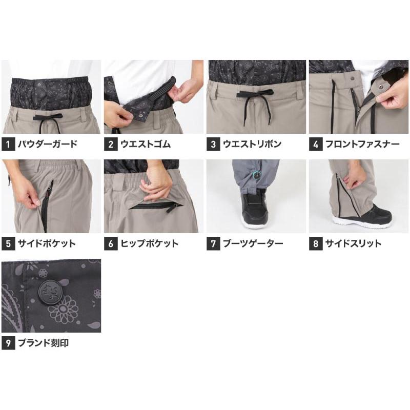 ポンタぺス スノーボードウェア メンズ レディース 上下セット ポンタぺス スノーボードウェア メンズ レディース 上下セット