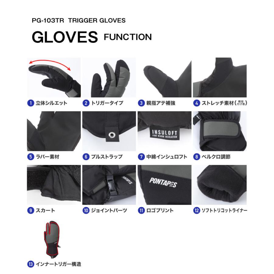 ポンタぺス（PONTAPES） スキー グローブ スノーボード インナー付