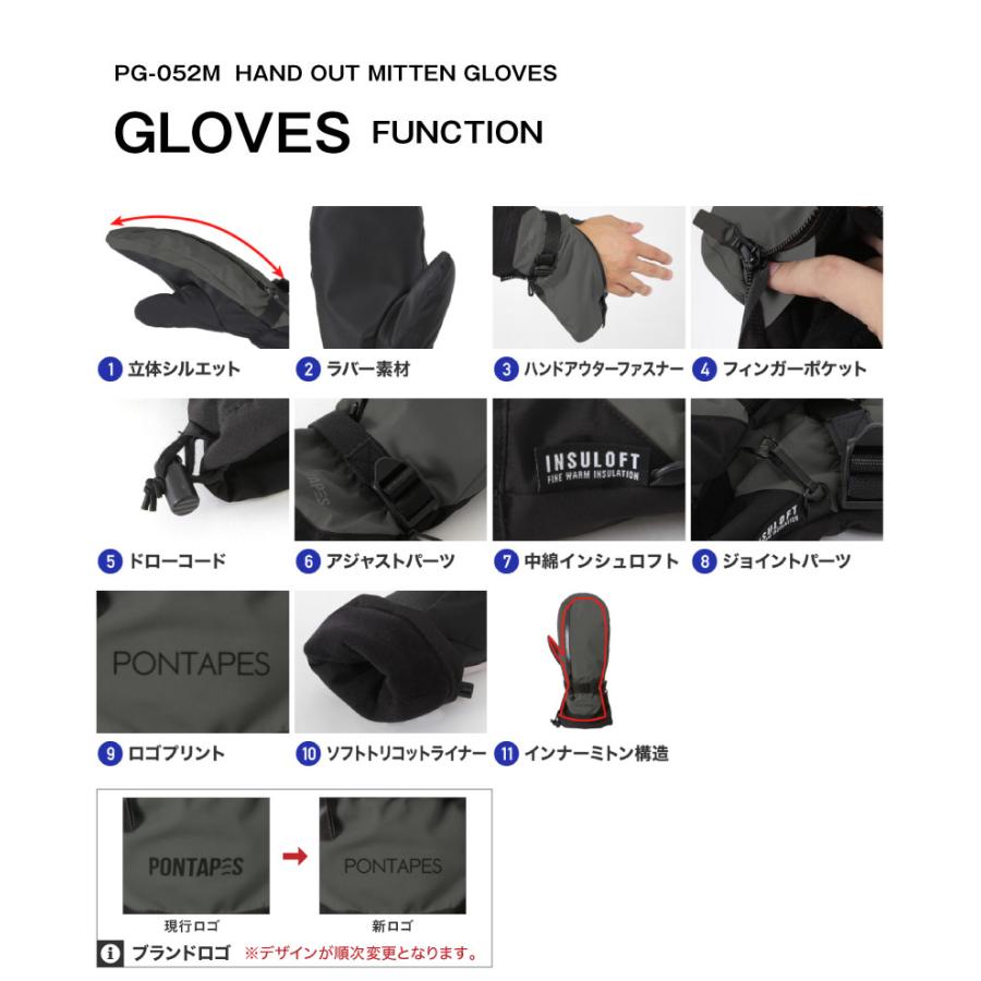 ポンタぺス（PONTAPES） スノーボード グローブ メンズ レディース