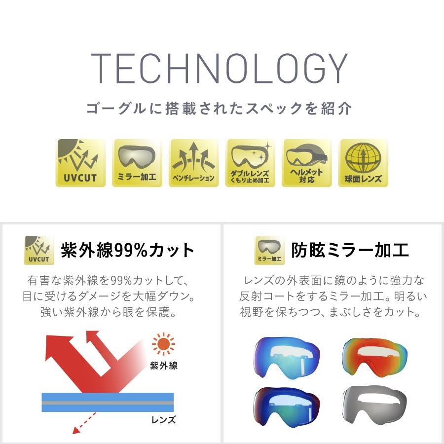 スキー スノーボード ゴーグル スノボ― スノボ ゴーグル UVカット 曇り止め 球面 収納袋 耐衝撃 レディース メンズ PNP-893｜ocstyle｜20