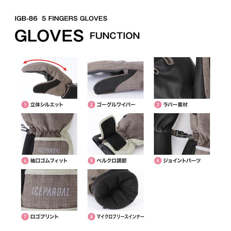 スキー・スノボウェアiCEPARDAL ゴーグル　手袋セット ICEPARDAL スノーボード グローブ レディース スノボ スキー スノー