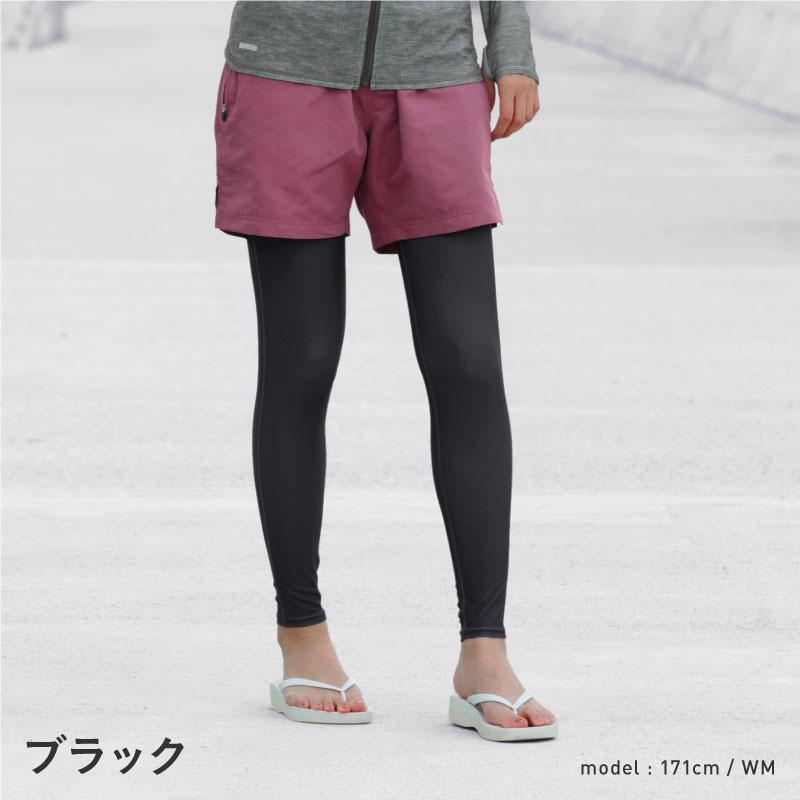 ラッシュガード レギンス レディース 2足セット 夏 水着用 水陸両用 スイムレギンス UPF50+ 耐塩素 体型カバー UVカット98％ 日焼け防止 IR-9600 | ICEPARDAL | 09