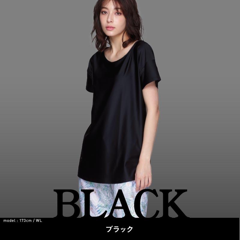 ラッシュガード レディース 半袖 Tシャツ UVカット 水着 体型カバー 紫外線対策 大きいサイズ 夏服 大きめ 夏服 ビーチウェア フィットネス ジムウェア IR-7400 | ICEPARDAL | 20