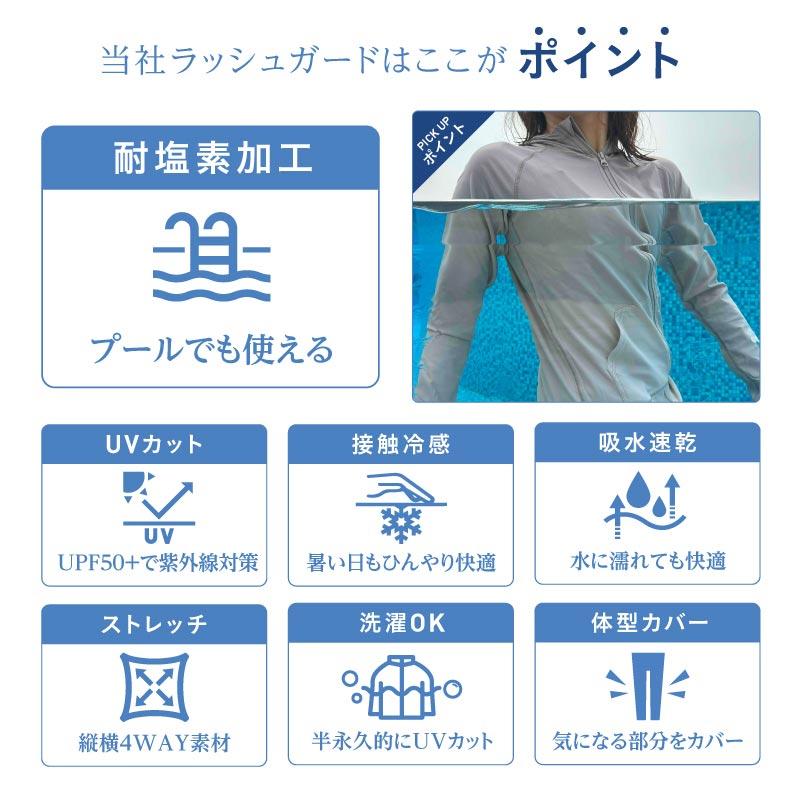 ラッシュガード レディース スカート付き レギンス UVカット UPF50+ 10分丈 体型カバー 日焼け対策 ケガ防止 水着 海水浴 ICEPARDAL IR-9800 SUF | ICEPARDAL | 15