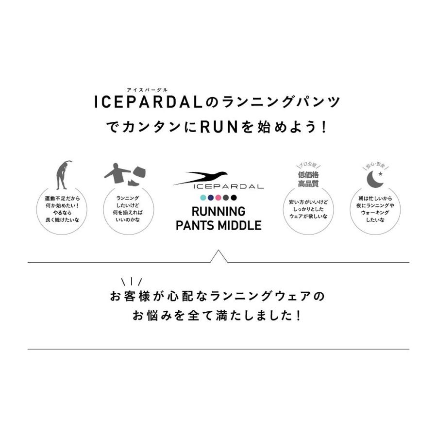 ICEPARDAL（アイスパーダル） ランニングウェア レディース パンツ単品