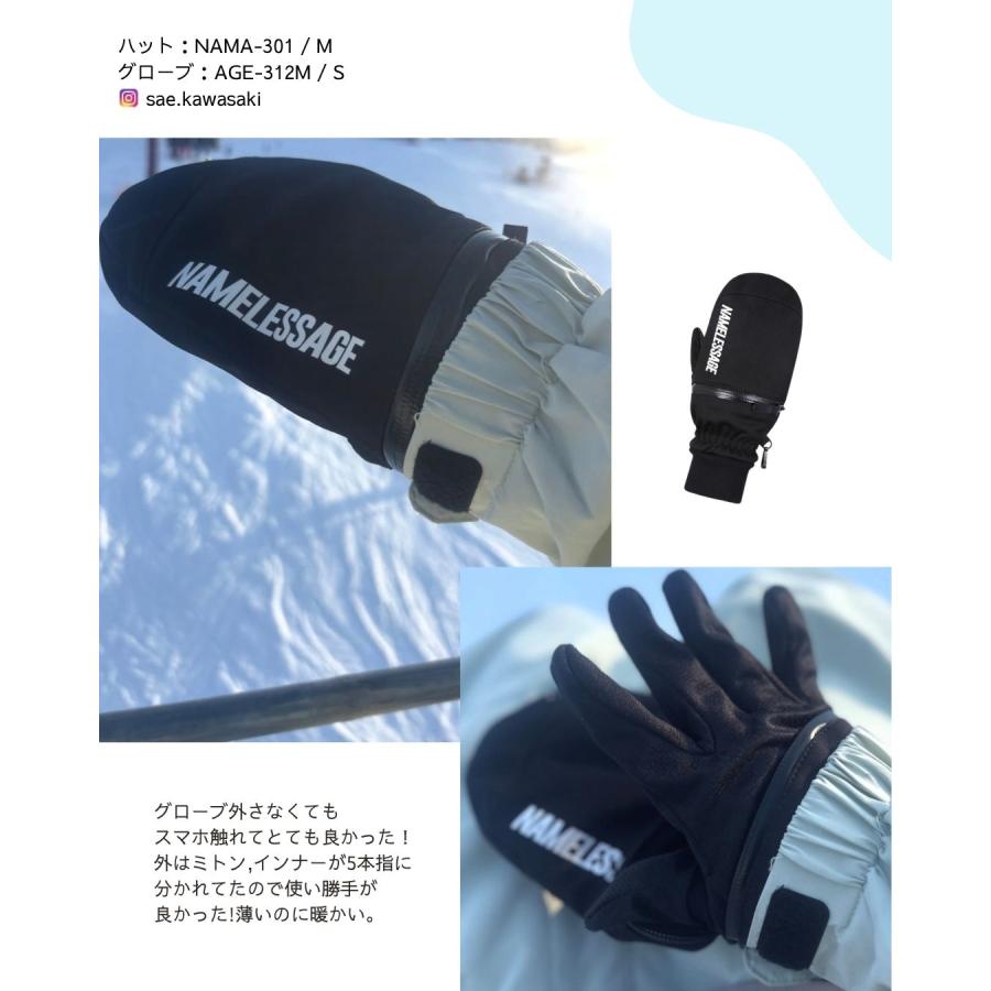 【スノボ③】新品 ZEX ミトン・グローブ 定価10000円 ネームレスエイジ（namelessage） スノーグローブ ミトングローブ
