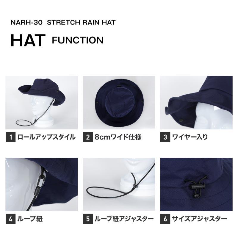 ネームレスエイジ レインハット メンズ レディース キッズ 耐