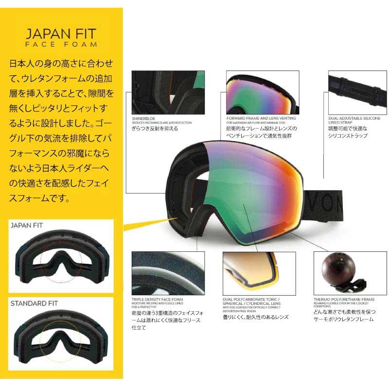 VONZIPPER（ボンジッパー） メンズ 平面 スノーゴーグル CLEAVER 2025