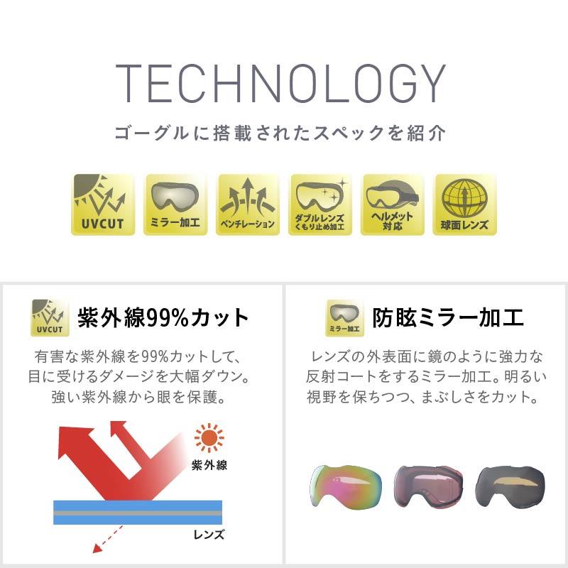 スノーボード ゴーグル キッズ こども用 ジュニア スノーゴーグル 曇り止め2層レンズ UVカット スノボ スキー スノー ヘルメット対応 PONTAPES PNKID-681 | ポンタぺス | 17