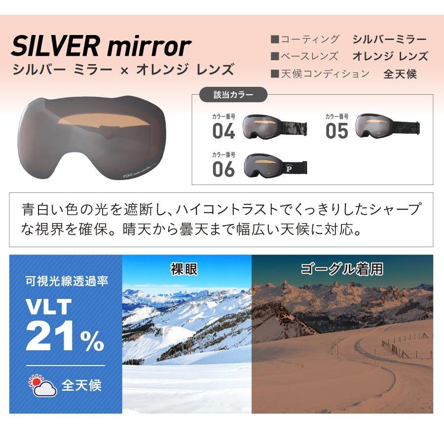 スノーゴーグル キッズ スキーゴーグル 球面ゴーグル UVカット ミラー加工 子供 ジュニア ヘルメット対応 アウトレット PNKID-681｜ocstyle｜14