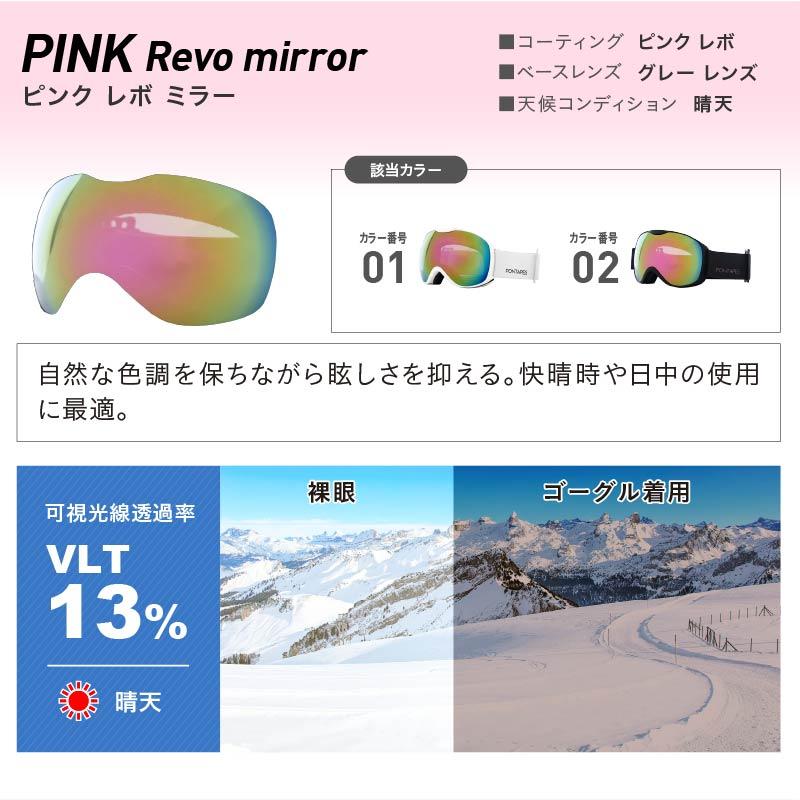 スノーボード ゴーグル キッズ こども用 ジュニア スノーゴーグル 曇り止め2層レンズ UVカット スノボ スキー スノー ヘルメット対応 PONTAPES PNKID-681 | ポンタぺス | 13