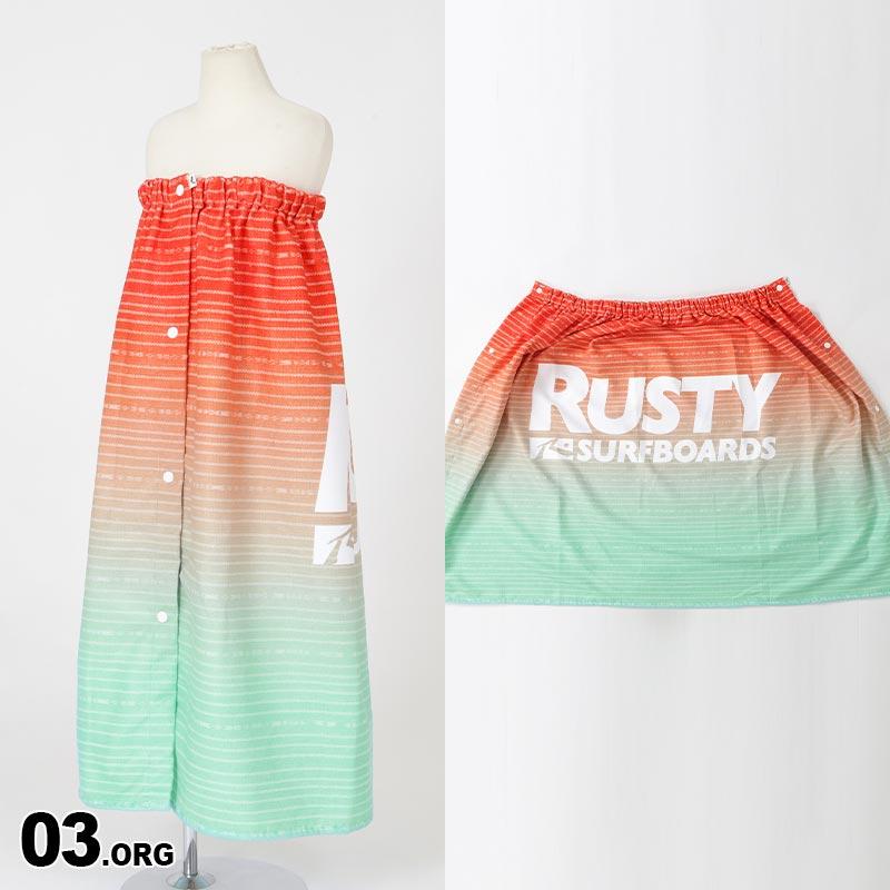 RUSTY/ラスティ キッズ ラップタオル 巻きタオル バスタオル ビーチタオル 80x55cm プール 海水浴 ビーチ スクール スイミングタオル 963953 | RUSTY | 06