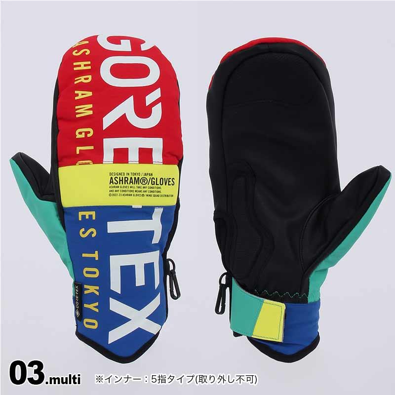 ASHRAM/アシュラム メンズ レディース GORE-TEX スノーグローブ PROFILE_LOGO_MITT スノーボード ゴアテックス スノー グローブ 手袋｜ocstyle｜04