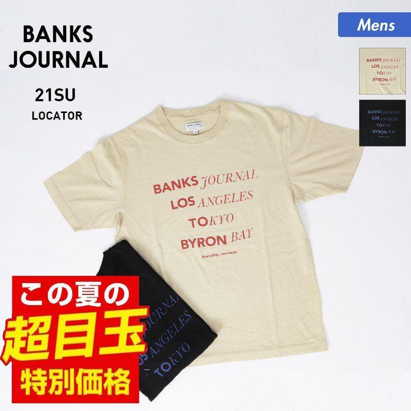 【SALE】 BANKS JOURNAL/バンクスジャーナル メンズ 半袖 半そで Tシャツ ティーシャツ クルーネック カジュアル ロゴ 柄 ATS0618｜ocstyle