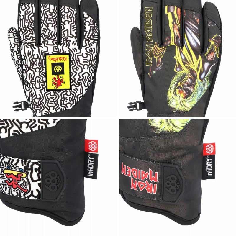 686/シックスエイトシックス メンズ スノー 5指グローブ スマホ対応