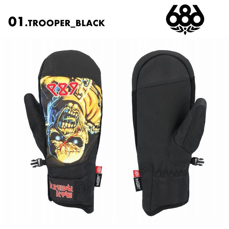 686/シックスエイトシックス メンズ スノー ミトングローブ スマホ対応