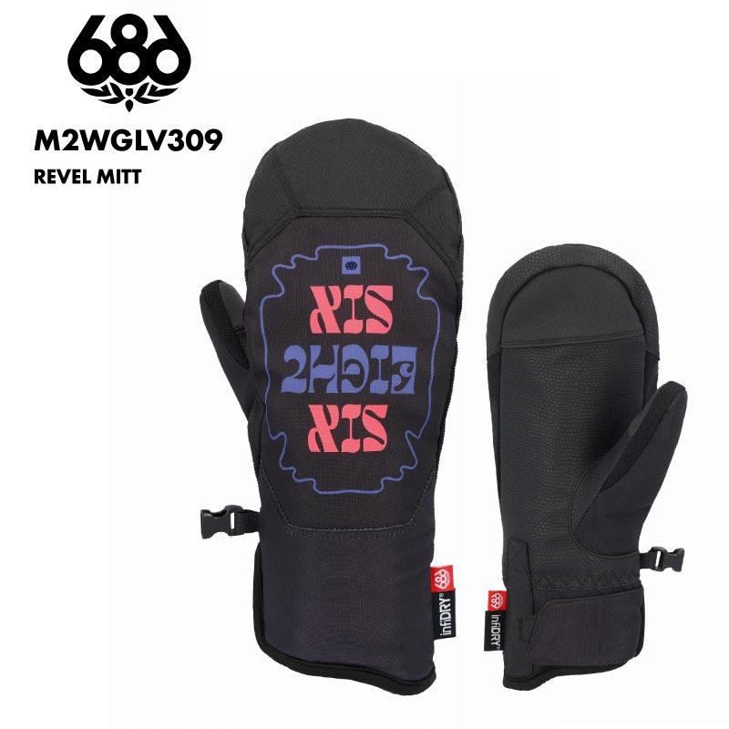 686/シックスエイトシックス レディース スノー ミトングローブ REVEL MITT WINTER 24-25 M2WGLV309 686/シックスエイトシックス レディース スノー ミトングローブ REVEL