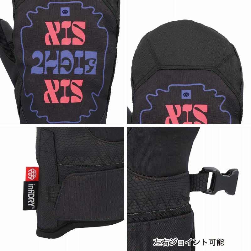 686/シックスエイトシックス レディース スノー ミトングローブ REVEL