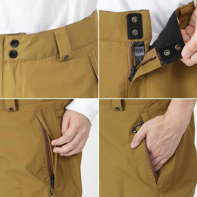 686 スノーウェア メンズ GORE-TEX スノーボードウェア パンツ
