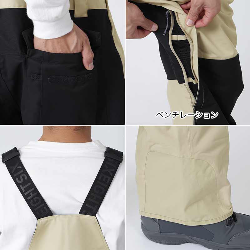 686/シックスエイトシックス メンズ スノー ビブパンツ M2W211 686/シックスエイトシックス メンズ スノー ビブパンツ M2W211