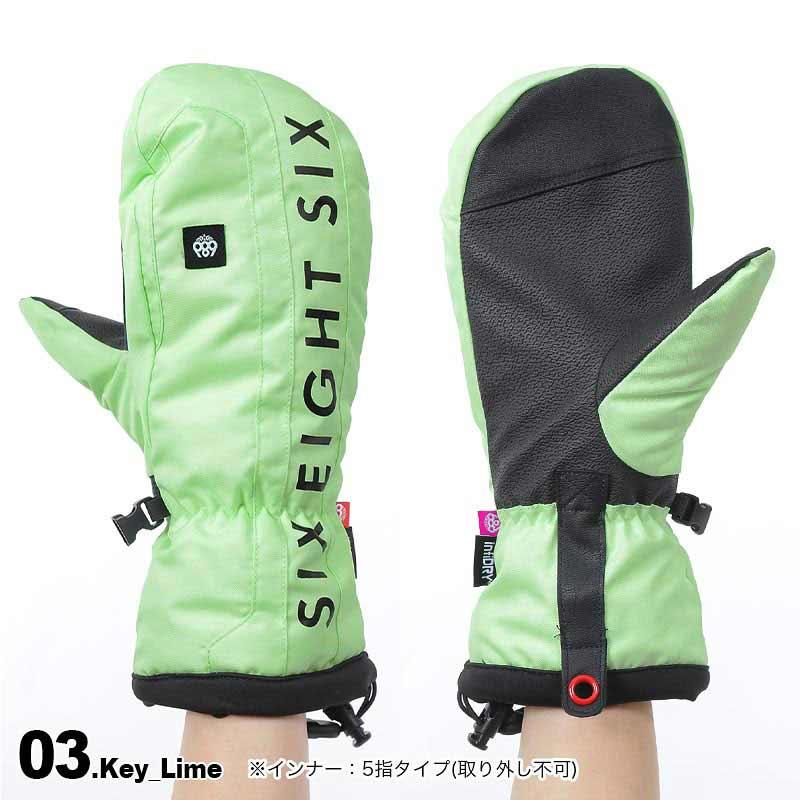 新品未使用 スノーボード スキー グローブ ミトン ゴアテックス 686 L 686（シックスエイトシックス） レディース GORE-TEX スノーミトン