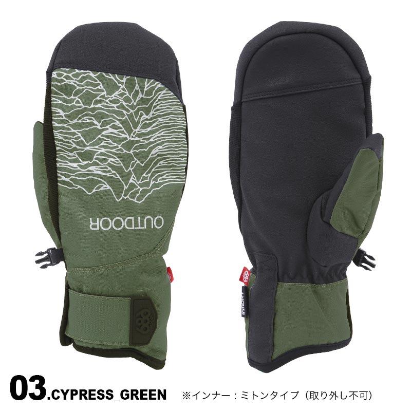 686（シックスエイトシックス） メンズ スノーミトングローブ